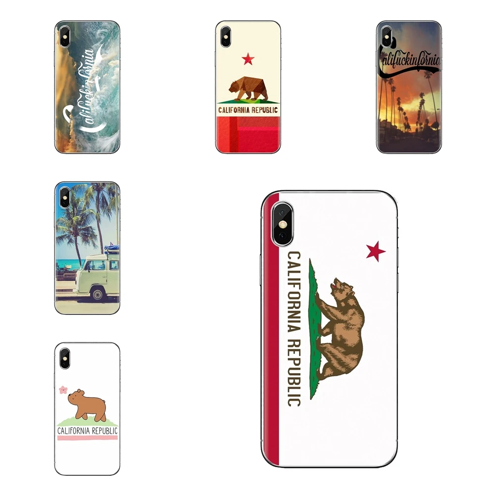 Для samsung Galaxy S2 S3 S4 S5 MINI S6 S7 edge S8 S9 Plus Note 2 3 4 5 8 Coque Fundas TPU прозрачные чехлы CALIFORNIA FLAG WOOD |