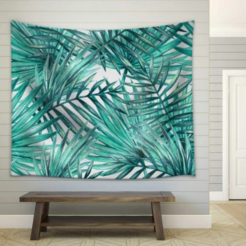

Plant Printed Blanket Living room Wall Tapestry Unique Tablecloth Beach Towel For Swimming Home Decorations 1PC