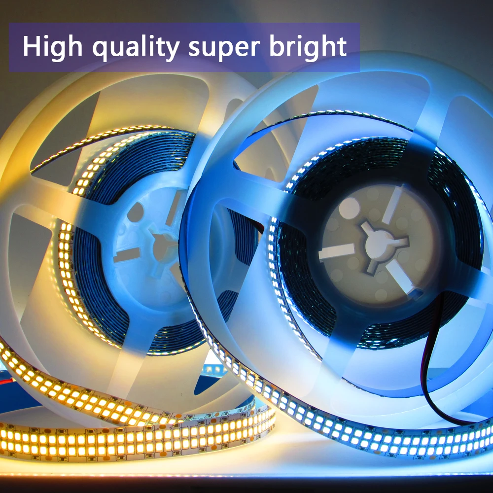 DC 5V 12V 24V Led Strip Light 2835 5m White LED Strip Tape Diode Not Waterproof Lamp Light Strips Kitchen Home Decor TV Ledstrip