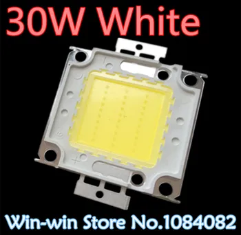 

5pcs 30w led chip 30w white led chip Integrated High Power Lamp Bead White 900mA 32-34V 2400-2700LM 24*40mil Taiwan Huga Chips