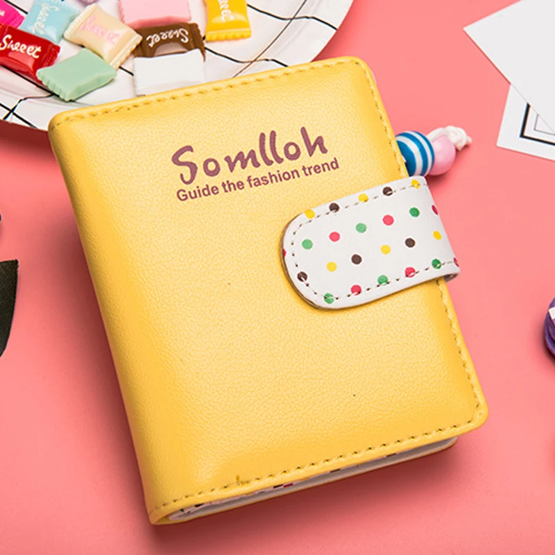 

Cute Dot Pattern Women Wallet Hasp&Zipper Purses Carteira Feminina Leather PU Credit Cards Wallet for Female