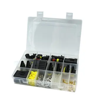 

1-6 Pin Way Car Electrical Wire Connector Car Motorcycle Waterproof Terminal Wire Connector Plug Fuse Assortment Box Kit