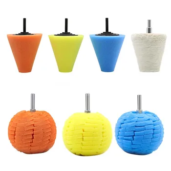

3 Inch Car Polishing Disc Set Wheel Hub Steel Ring Waxing Sponge Polishing Pad Car Polisher Compound Polishing