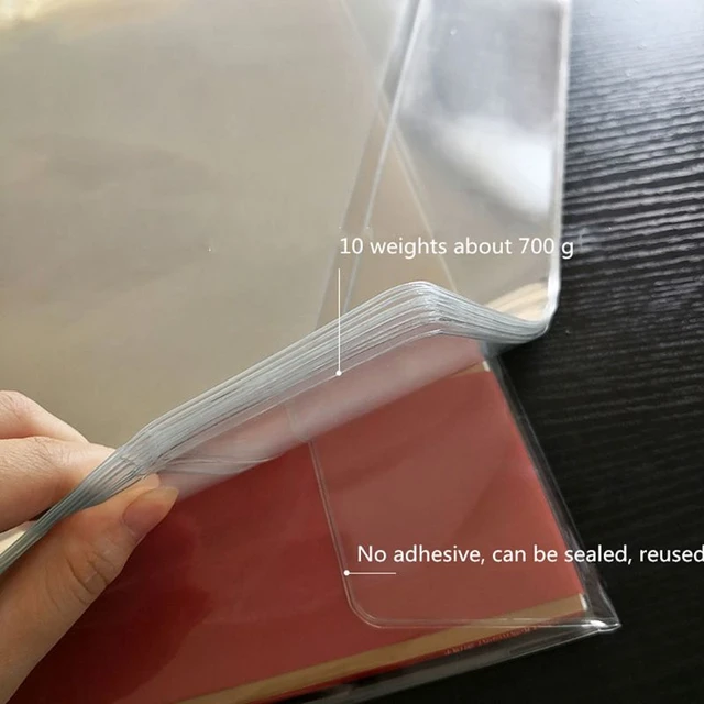 10Pcs/Bag PVC Double-sided Record Protective Sleeves Flat Open Top Bag  Cover for 12'' Double LP 2LP Vinyl Records BLU