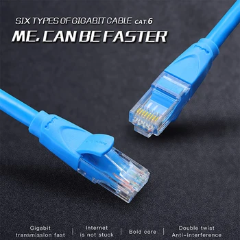 

Vention Ethernet Cable Cat6 Lan Cable UTP RJ45 Network Patch Cable 10m 15m For PS PC Computer Modem Router Cat 6 Cable Ethernet