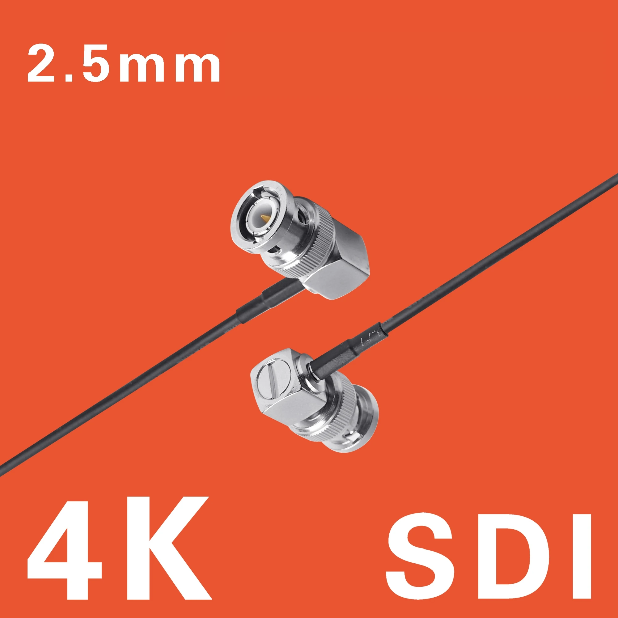 Широковещательный Сверхтонкий гибкий кабель 4K SDI 6G 75 Ом видеокамера для