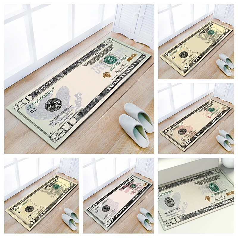 Currency Money Rug 100 Dollar Bill Rugs Painting Velvet Mat For The