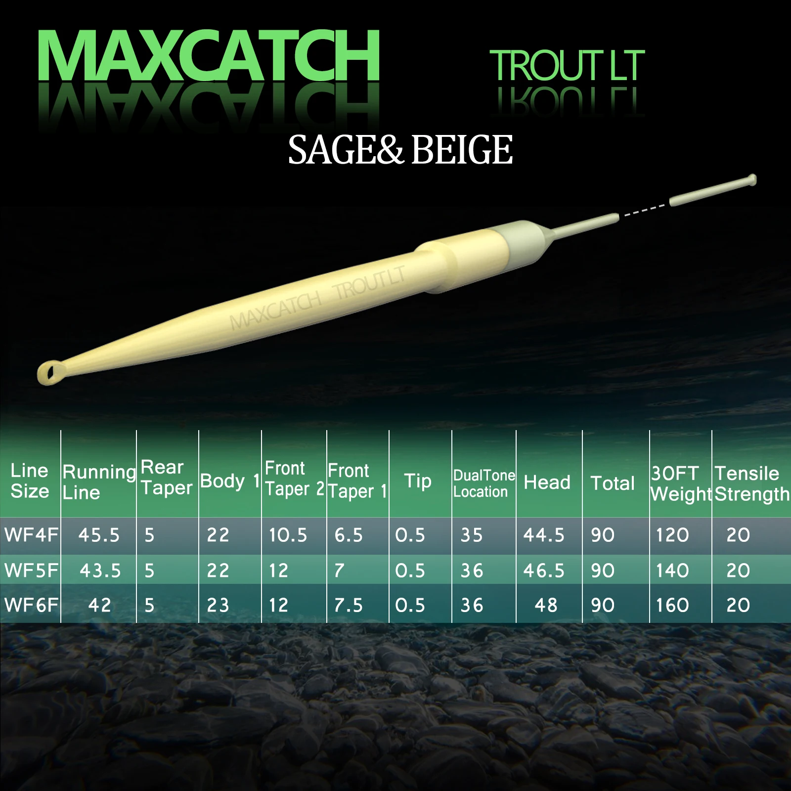 Maximumcatch 90FT-100FT 2/3/4/5/6/7/8/9wt Fly Fishing Line Weight