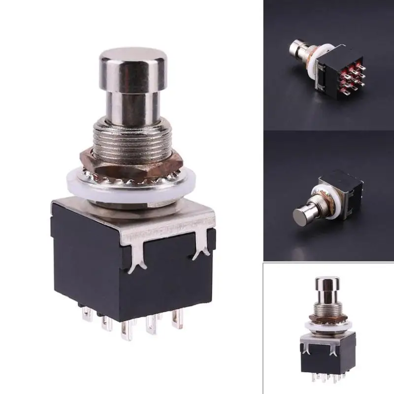 3PDT 9pin Кнопка ножного переключателя FR DIY гитарная педаль для создания