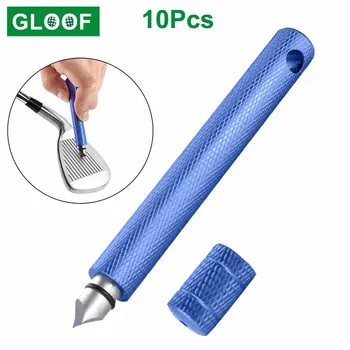 

10Pcs/Lot Golf Clubs Iron Wedge Groove Sharpener Cleaner Cleaning Tool Golf Club Head Grooving Tool