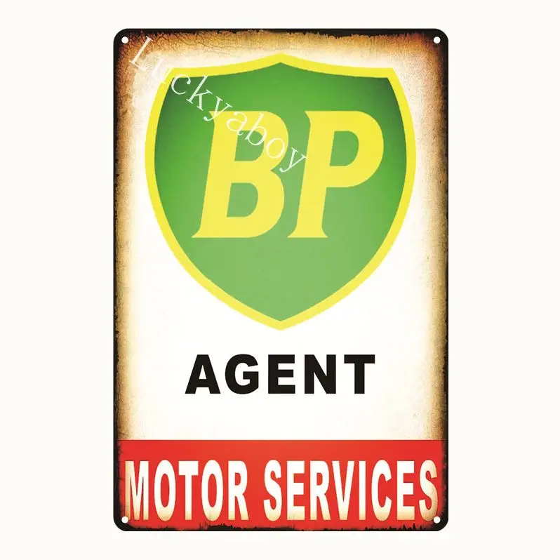 [Luckyaboy] NGK кастрол залив BP Dunlop Agip STP мобильный масляный двигатель металлический Олово знак Паб Бар Гараж автомобиль Ретро Декор AL008 - Цвет: UV673