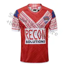 /20 Тонга регби домашняя красная Реплика Джерси Размер: S-3XL заказное имя и номер заказ 10 штук по 1 штуке