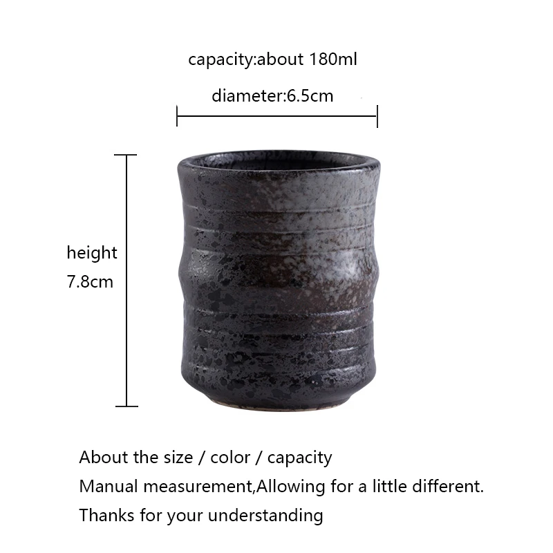 Керамическая чашка японский Чай чаша 150 мл 180 Винтаж Чай стакана воды дома чашки контейнер Чай посуда для кофе кружка бокалы для вина