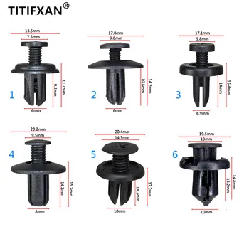 

32PCS Mixed Car Bumper Fastener Rivet Retainer Push Engine Cover Car Door Trim Panel Clip Fasteners For Lada