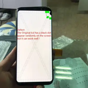 

With Frame Dead Pixels LCD For Samsung Galaxy S8 Plus lcd S8plus G955 G955F Display Touch Screen Digitizer Original S8+ Assembly