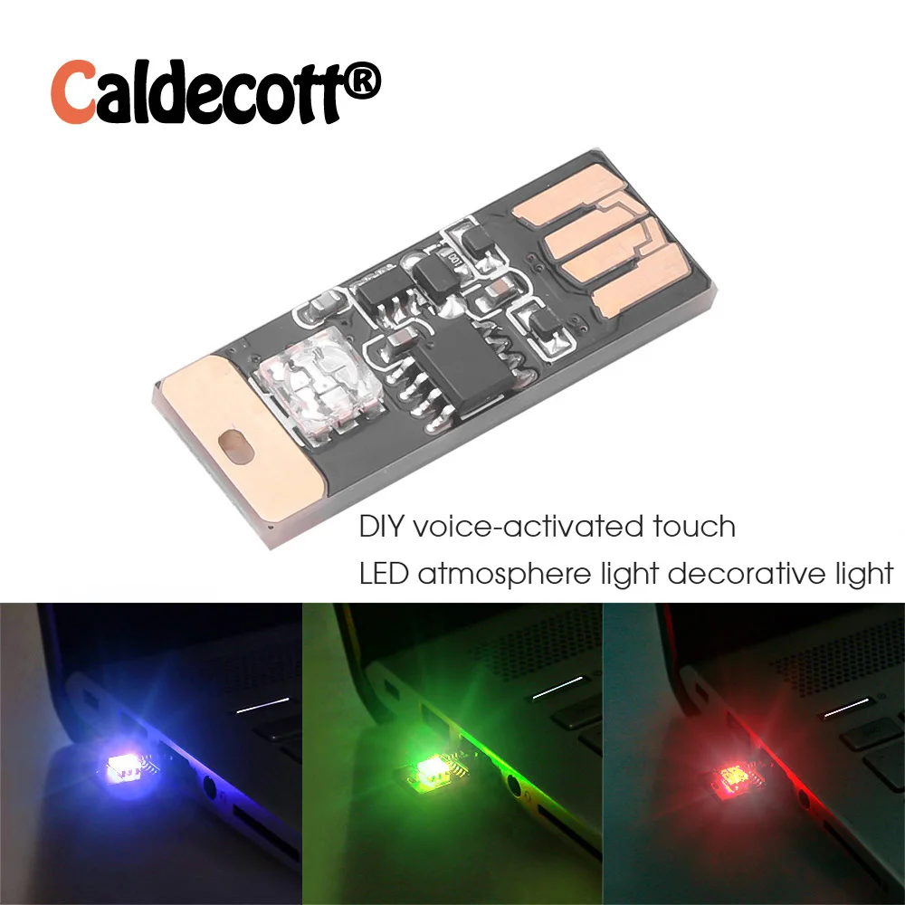 USB Автомобильный светодиодный атмосферный светильник автомобильный Стайлинг