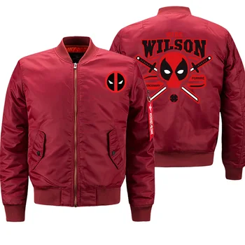 

Deadpool Coat Thick Motorcycle Jacket 2019 New Autumn Winter Warm Clothing Bomber Jackets Mens Loose Oversize 8XL Streetweat