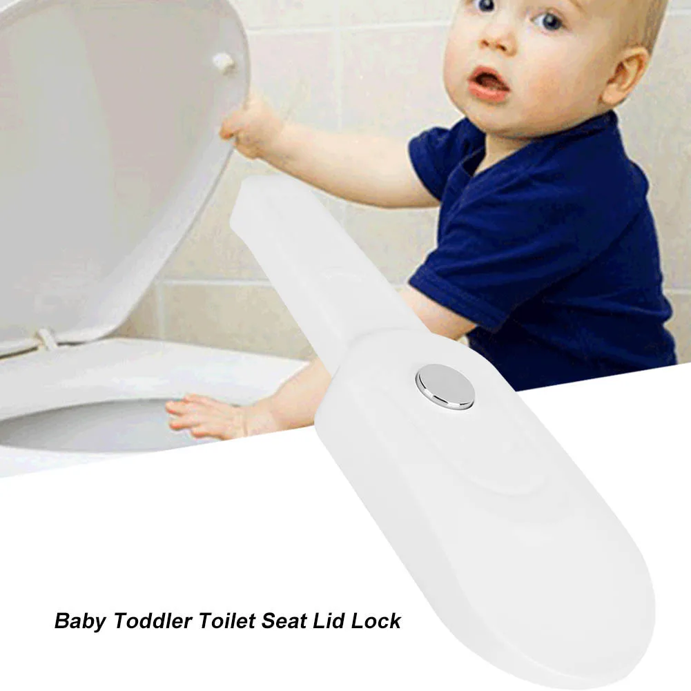 Baby Safety Toilet Lock Abs Childproof Onehanded Operation Toilet