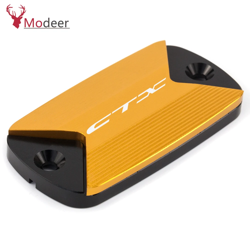 For Honda CTX 700 700N 1300 CXT700 CTX1300 2014 2015 2016 Logo (CTX) CNC Motorcycle Front Brake Fluid Reservoir Cap Cover (2)