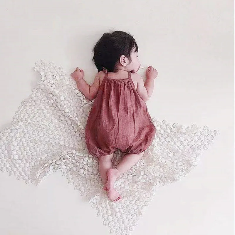 Cotton Baby Bodysuit Girl Summer Overalls