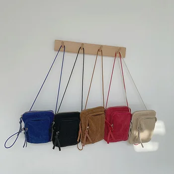 

Fashion Simple Crossbody Bags Small Square Bag Women Designer Handbag 2019 High Quality Corduroy Chain Mobile Phone Shoulder Bag