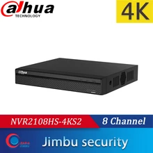 Dahua 4k NVR NVR2108HS-4KS2 8CH без POE сетевой видеорегистратор Оригинальная английская версия до 8Mp H.265metal shell