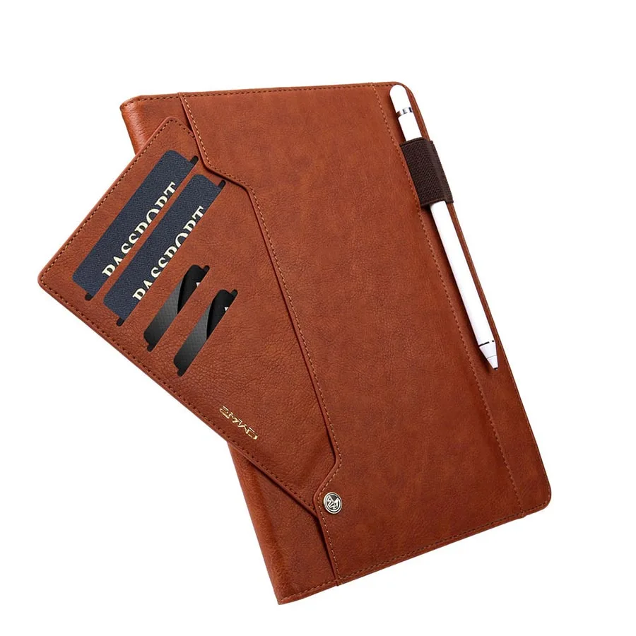 for iPad Pro 11 2018 Magnetic Case Luxury Leather Card Slot Pencil Holder Flip Case Smart Cover for iPad Pro 11 Auto Sleep Wake (19)