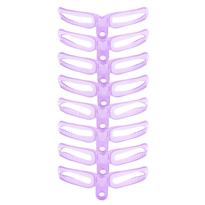 

ABVP Makeup Reusable Eyebrow Stencil Eyebrow Ruler Cosmetics Eye Brow Mold Styling Shaping Template Card Makeup Beauty Kit