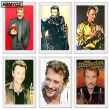 DIY, полная, алмазная вышивка, Jonny hallyday, фото на заказ, алмазная живопись, вышивка крестом, Алмазная мозаика, украшение дома, Рождество