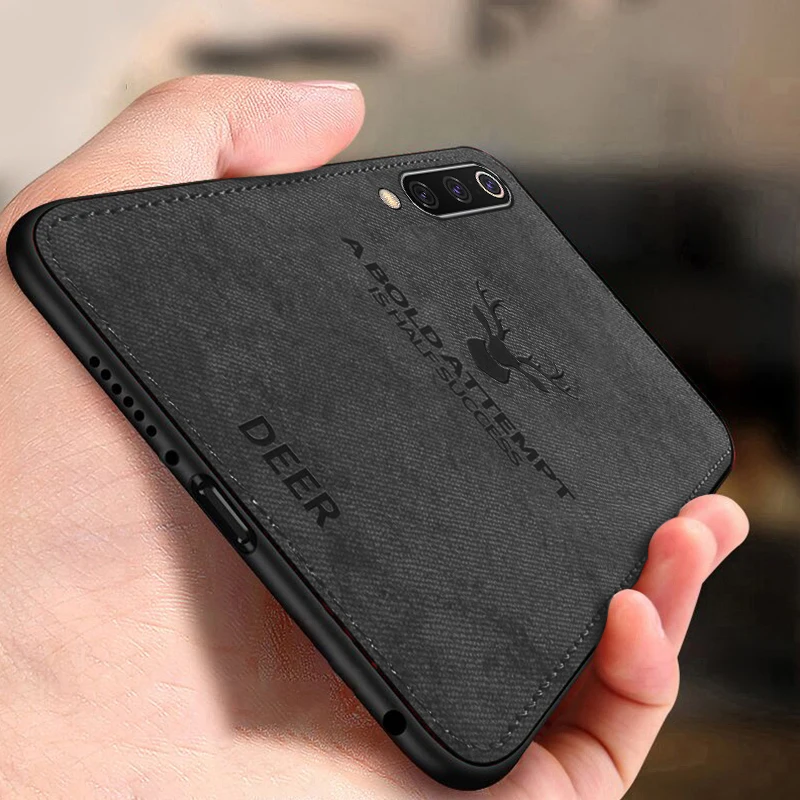 Rugged Case for Xiaomi Mi 9 Soft Cloth Fabric Silicone Phone Cover For SE Mi9 M9 Full Protection |