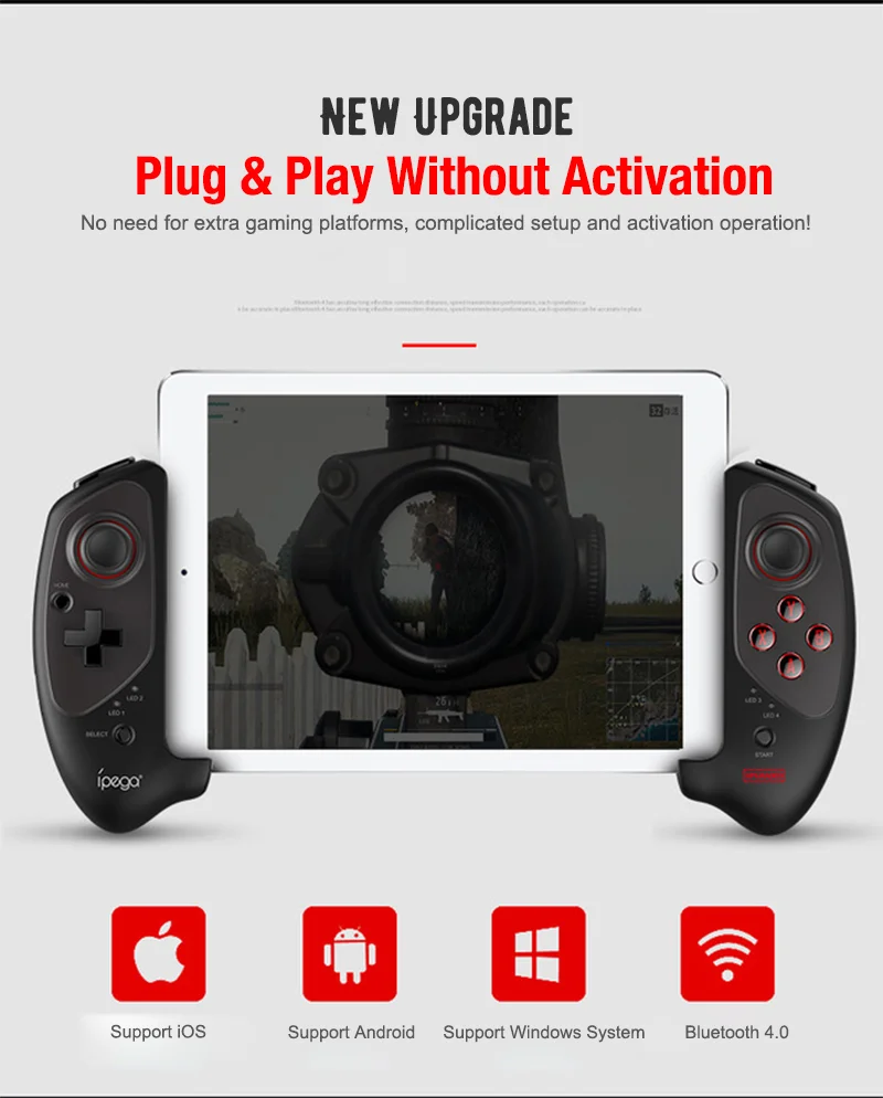 IPEGA PG-9083S PG9083S выдвижной беспроводной Bluetooth игровой контроллер геймпад для iOS Android смартфон, планшетный ПК, ТВ приставка