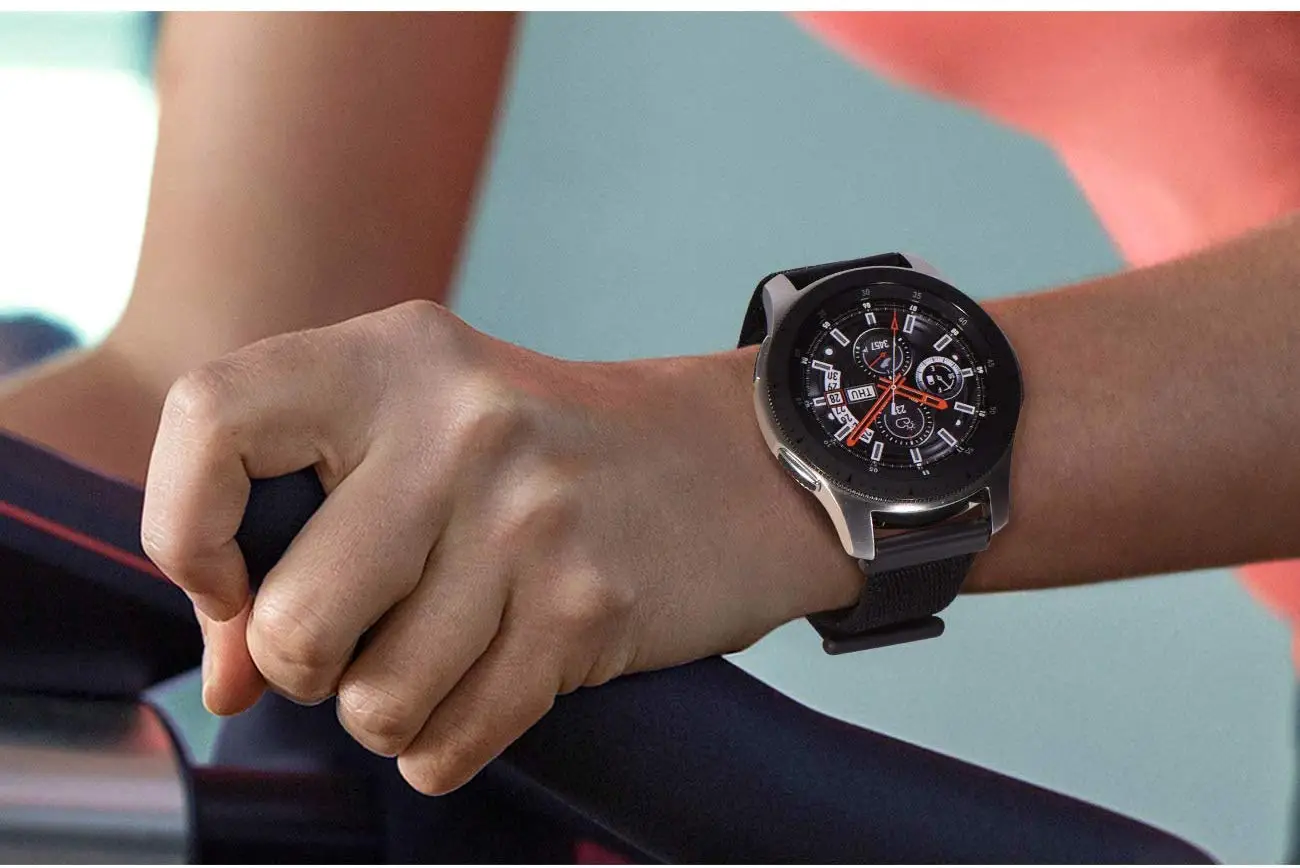 Ремешок для Galaxy Watch 46 мм, нейлоновый сменный спортивный ремешок для Galaxy Watch 42, застежка для браслета на липучке для активных часов 2 1