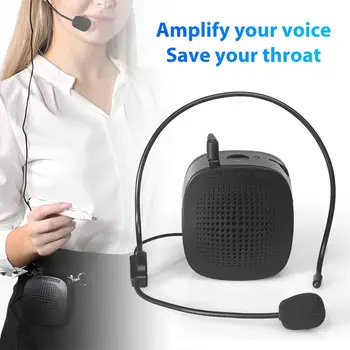 

Mini Portable Teaching Voice Amplifier Loudspeaker Audio Speaker with Microphone
