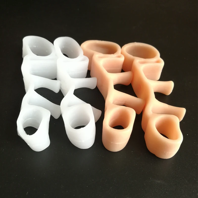 1 Pair Orthotic Toe Separator Straightener Bunion Silicone Flexible Valgus Splint Corrector Ingrown Toenail Tools