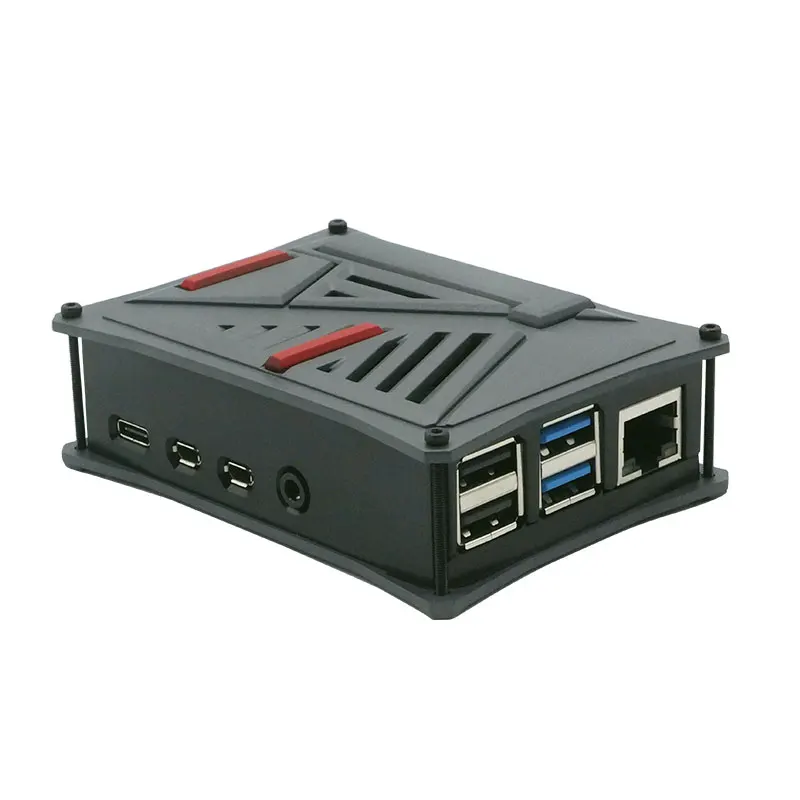 Чехол для Raspberry Pi из АБС пластика корпус с одним и двумя вентиляторами охлаждения