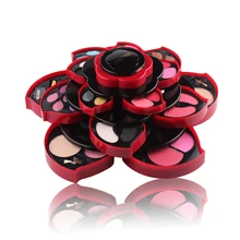 Набор для макияжа, коробка, профессиональные разноцветные наборы для макияжа, тени для век, блеск для губ, основа для пудры, набор для макияжа, de Maquiagem MISS ROSE