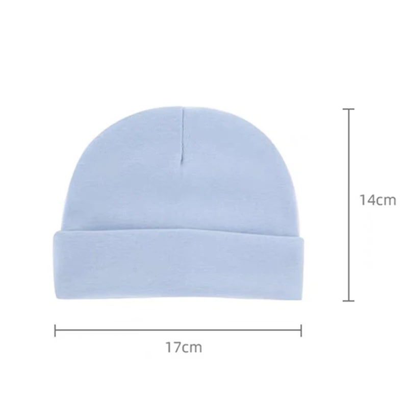 3pcs/Lot Solid Caps for Children Kids' Hat for New Born Baby Hat Birth Baby Beanie Toddler Glove Set Newborn Accessories