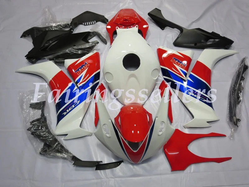 Впрыска ABS Полный обтекатели комплект Подходит для HONDA CBR1000RR 2012 13 14 15 CBR1000 12-16 CBR1000 обтекатель белый красный и синий
