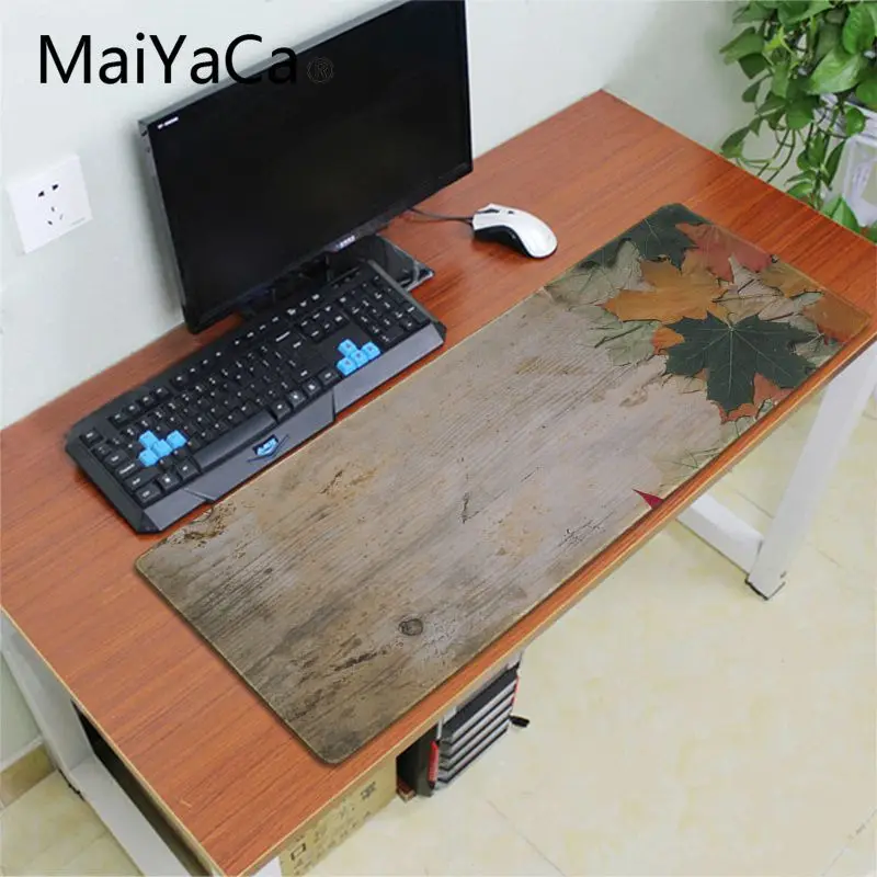 MaiYaCa, лидер продаж, Осенний игровой коврик для мыши из кленового дерева для ноутбука, большая рекламная акция, игровой коврик для мыши для России, xl, клавиатура, ноутбук, ПК, Настольный коврик