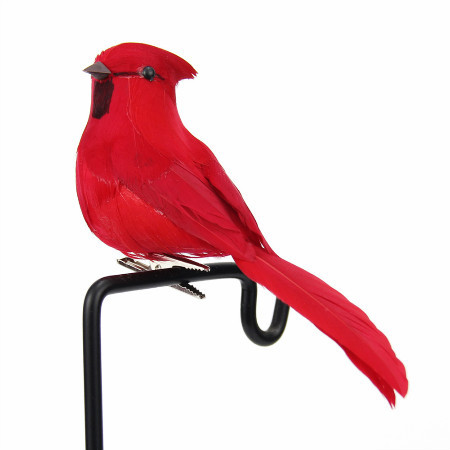 Arrival 2Pcs 12x4cm Artificial Foam Feather Bird Figurine Ornament Lawn Yard Garden Tree Home Decor