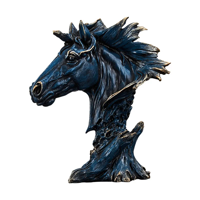 scultura in filigrana Testa di Cavallo di Ferro Decorazione per giardino e mura 