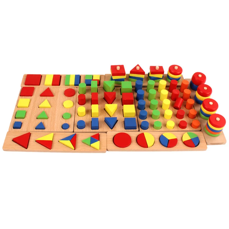 

Montessori Eight Sets of Montessori Teaching Aids Family Eight Sets of Combination of Equipment Montessori Young CHILDREN'S Earl