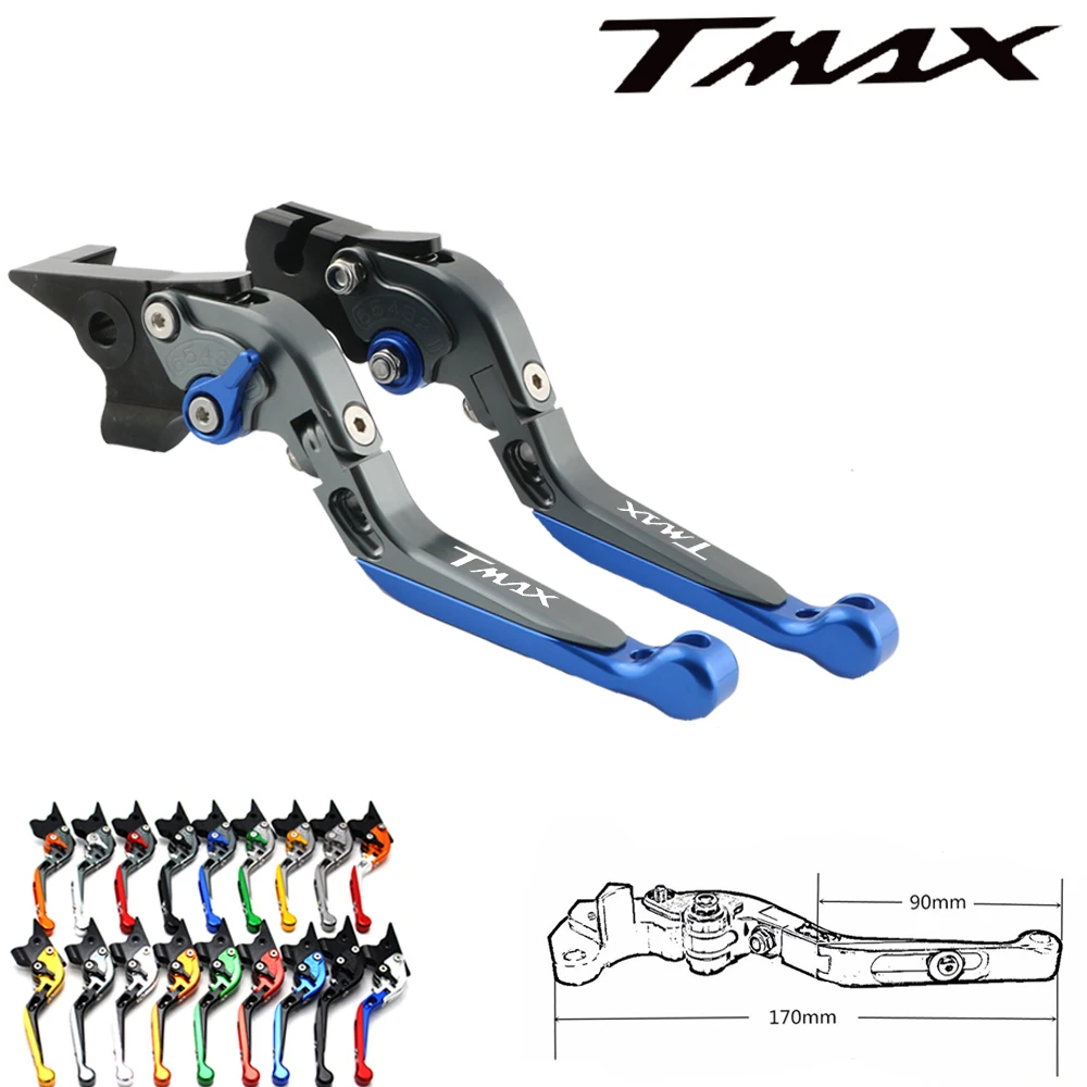 Для YAMAHA TMAX 530 2012 2017 TMAX500 титана CNC регулируемые складные выдвижные рычаги