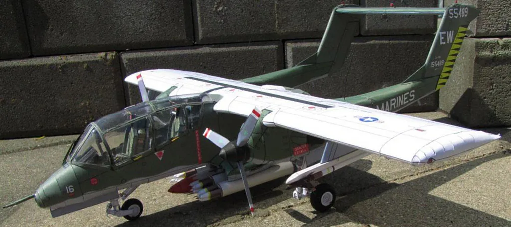 1:32 Scale USS OV-10A Light Ground Attack Aircraft DIY Handcraft PAPER MODEL KIT Puzzles Handmade Toy DIY
