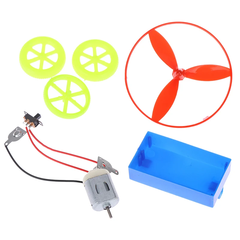 Fun physics experiment Air driving power racing car DIY educational kit kid gift