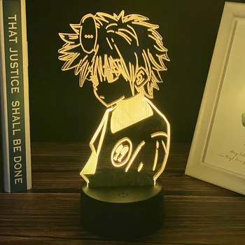

Anime Hunter X Hunter Led Night Light Killua Zoldyck Figure Nightlight Color Changing Usb Battery Table 3d Lamp Gift for Kids