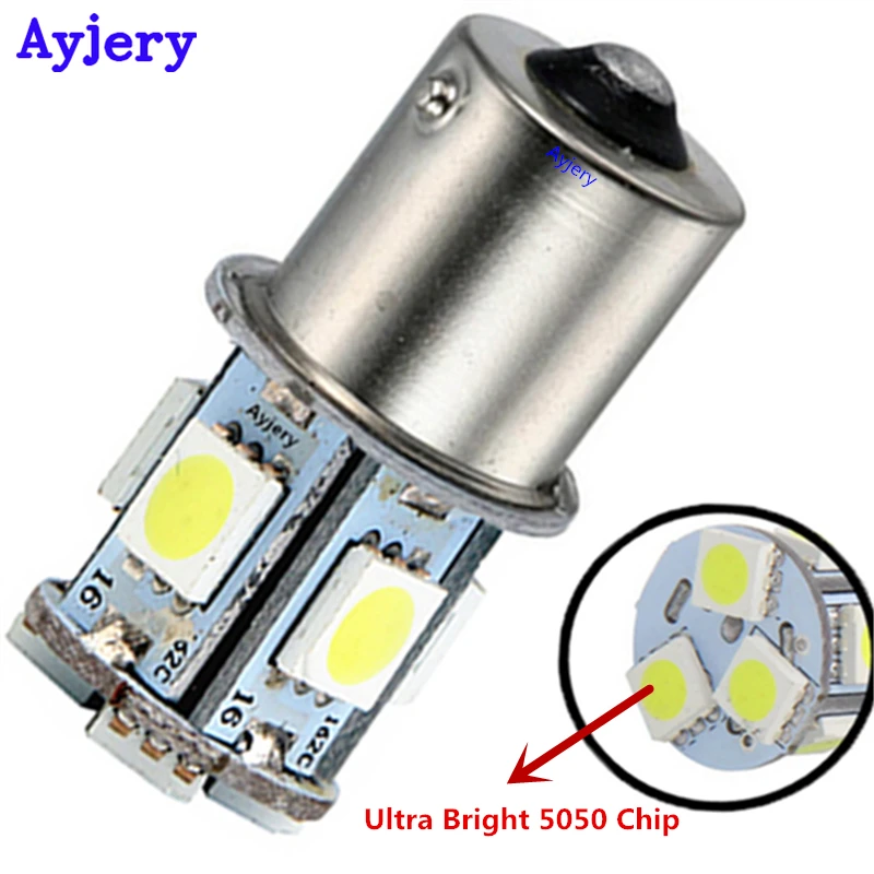 AYJERY 100X S25 1156 BA15S 1157 BAY15D 5050 8 SMD Поворотная лампа стоп-сигнал Задний сигнал