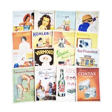 Классическая знаменитые плакаты подарок Почтовые открытки s Почтовые открытки карточки Стиль поздравительные карты памяти