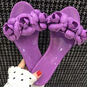 

2020 Newest women shoes three-dimensional Flowers Women Slippers Europe America brand slippers women Slider 10 color size 35-40