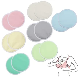 Coussinets d'allaitement réutilisables en coton, 6 pièces, 3 couches, imperméable, lavable, doux, absorbant, pur, accessoire d'allaitement pour bébé 